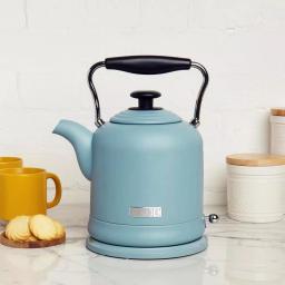 Haden Highclere 1.5L Electric Kettle, 6-Cup Cordless Kettle with Auto Shut-Off, Poole Blue thumbnail 2