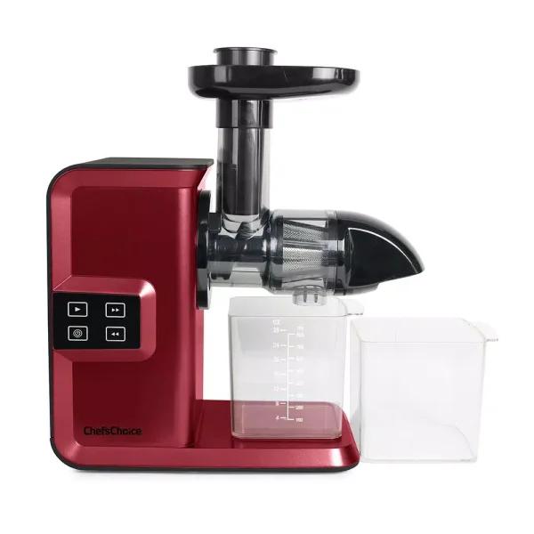 Chef'sChoice Chef's Choice Red Cold Press Masticating Juicer - Horizontal Anti-Clog Juicer