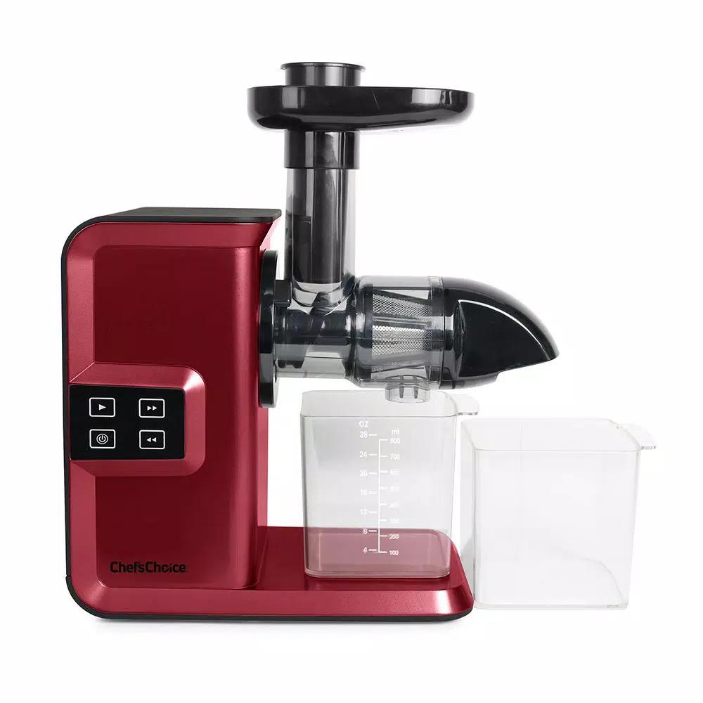 Chef'sChoice Chef's Choice Red Cold Press Masticating Juicer - Horizontal Anti-Clog Juicer