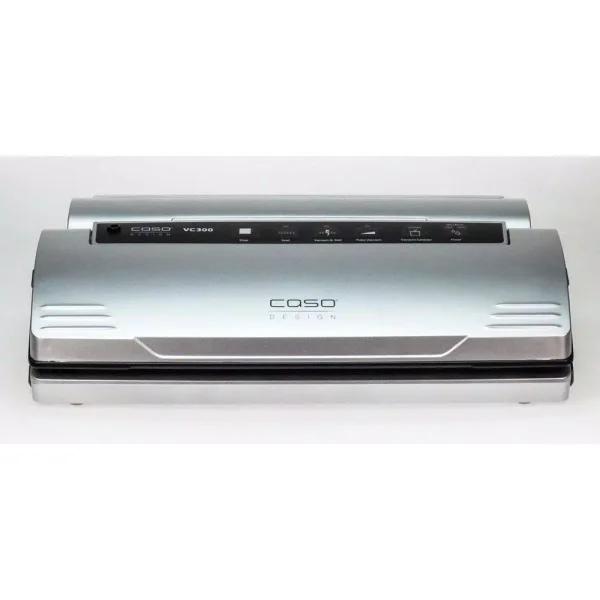 Caso VC 300 Food Vacuum Sealer with Food Management App and Bonus Bag & Roll Set, Silver/Black
