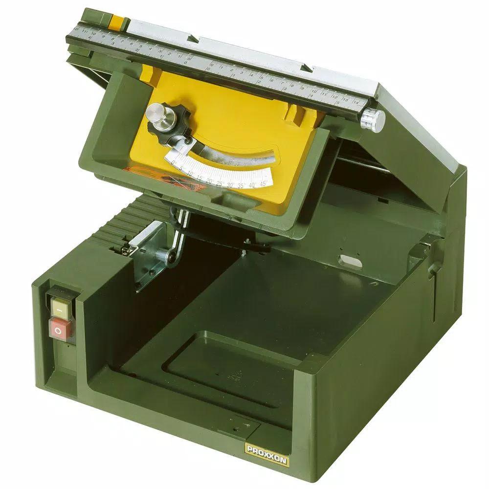 Proxxon FET Table Saw with 24-Tooth Carbide Tipped Blade for Precision Hobby Work