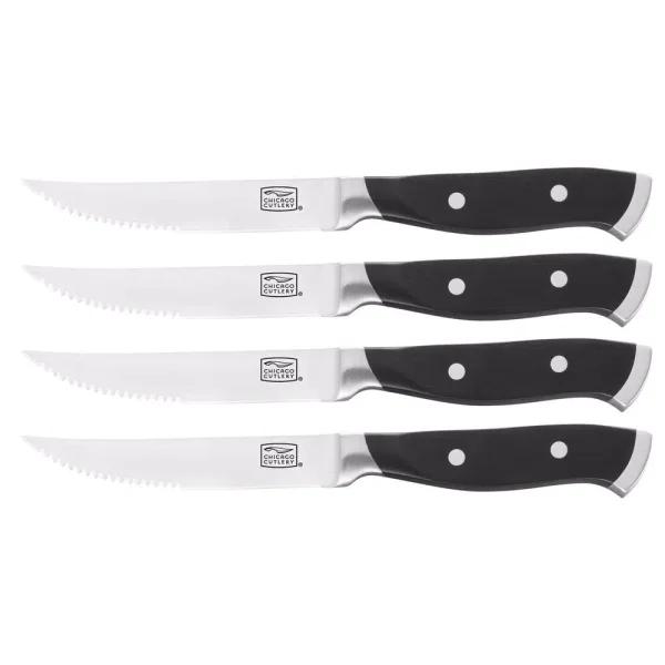 Chicago Cutlery Armitage 4.5 in. High-Carbon Stainless Steel Steak Knife Set, 4-Pack