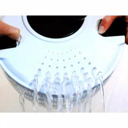 Cook Pro 4.5 Qt. Salad Spinner with High-Speed Crank Handle and Clip Lock Straining Lid, White thumbnail 3