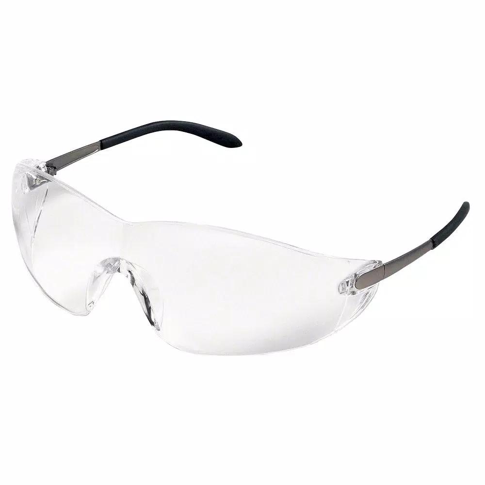 MCR Safety Blackjack Glass Rimless Safety Glasses with Clear Polycarbonate Lenses