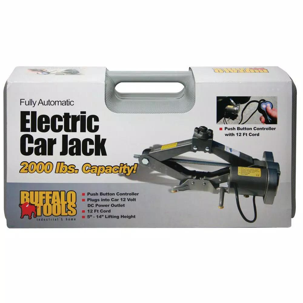 Black Bull 12V Automatic Electric Car Jack, 2000 lb. Capacity