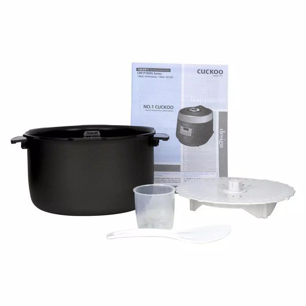 Cuckoo 10-Cup High Pressure Rice Cooker, CRP-P1009SW, White