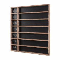 StyleWell 25.2 in. Wood 7-Day Weekly Planner Chalkboard with Grid thumbnail 6