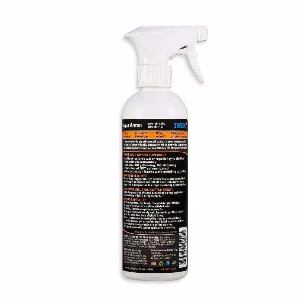 Trek7 Aqua Armor 16 oz. Fabric Waterproofing Spray for Synthetic Clothing