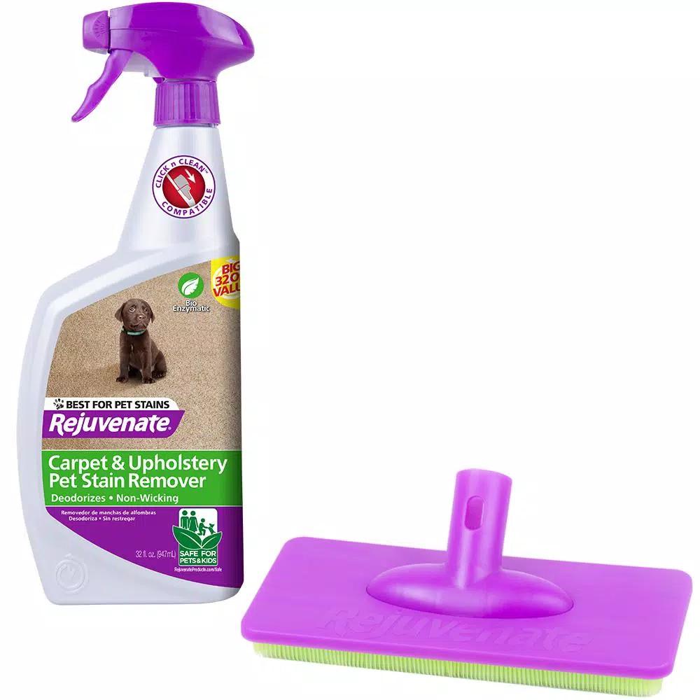 Rejuvenate Click N Clean Carpet Cleaner and Scrubber Attachment with 32 oz. Rejuvenate Spot and Stain Remover