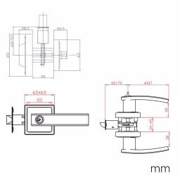 Design House Vista Satin Nickel Entry Door Lever and Single Cylinder Deadbolt Combo thumbnail 8