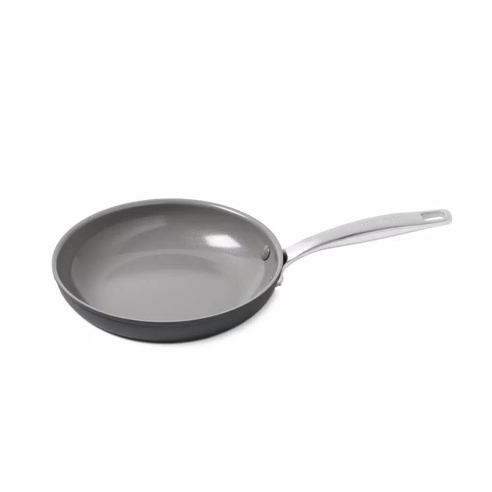GreenPan Chatham 8 in. Hard-Anodized Aluminum Ceramic Nonstick Frying Pan, Gray