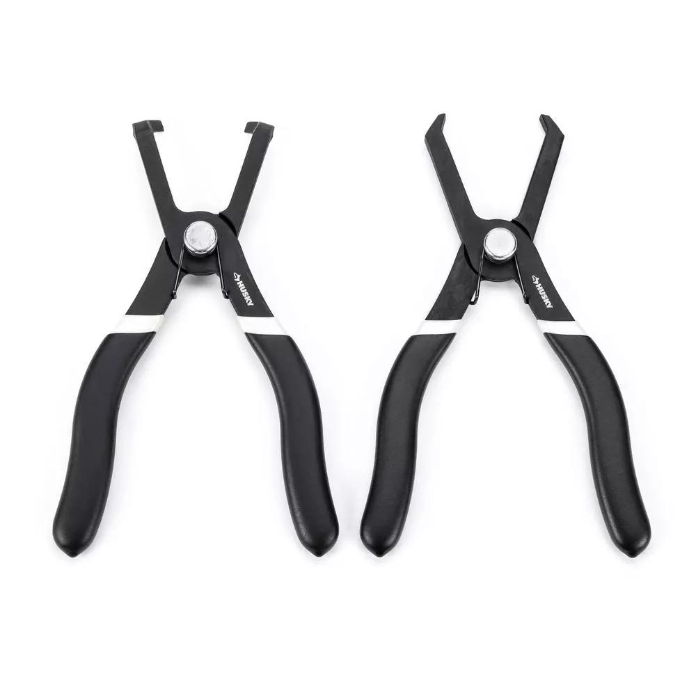 Husky Push Pin Pliers Set, 2-Piece Offset Tool Kit