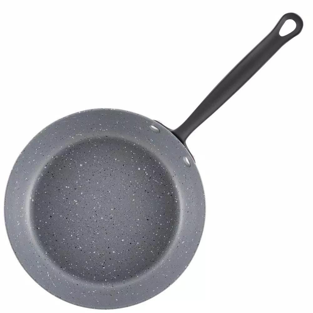 Farberware Quartz 10-Piece Nonstick Aluminum Cookware Set with Induction Base, Gray Speckle