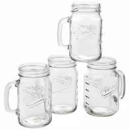 Unbranded Mason Craft and More 6-Piece Glass Beverage Dispenser Set with Metal Rack and 16 oz. Mugs thumbnail 5