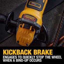 DEWALT 20V MAX Brushless 4.5-5 in. Angle Grinder Kit with FLEXVOLT 6.0Ah Battery thumbnail 7