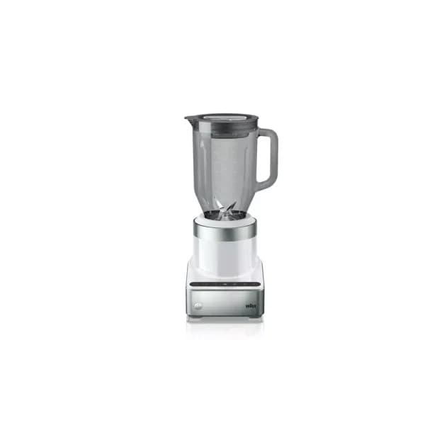 Braun PureMix 1000W Countertop Blender with 56 oz. Thermal Resistant Glass Jug, White and Stainless Steel