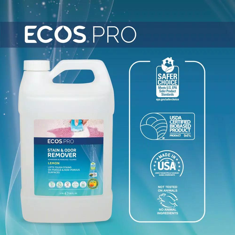 ECOS Pro Stain and Odor Remover, 128 oz. Fabric and Upholstery Cleaner