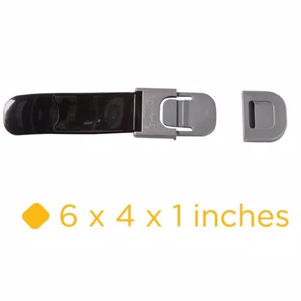 Safety 1st Multi-Purpose Appliance Lock, 2-Pack, Black/Stainless Steel