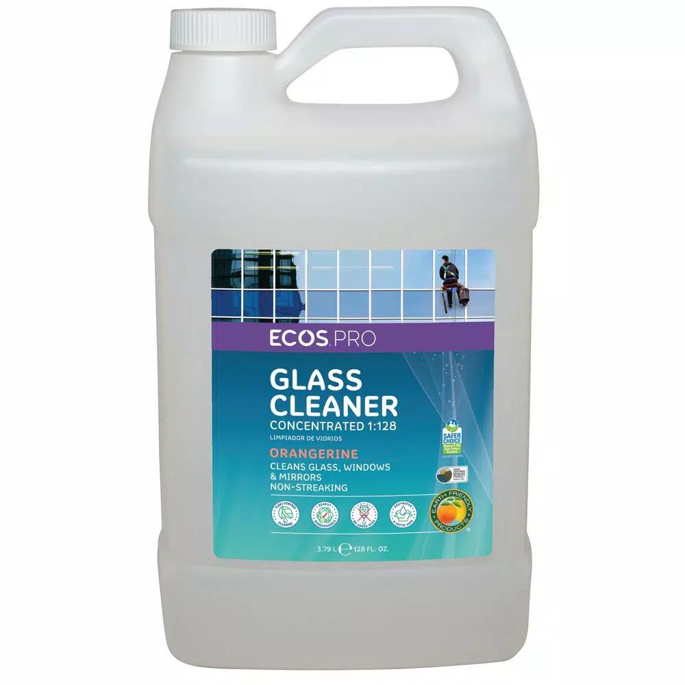 ECOS Pro Orangerine Glass Cleaner Concentrate, 1 Gallon, Streak-Free Refill