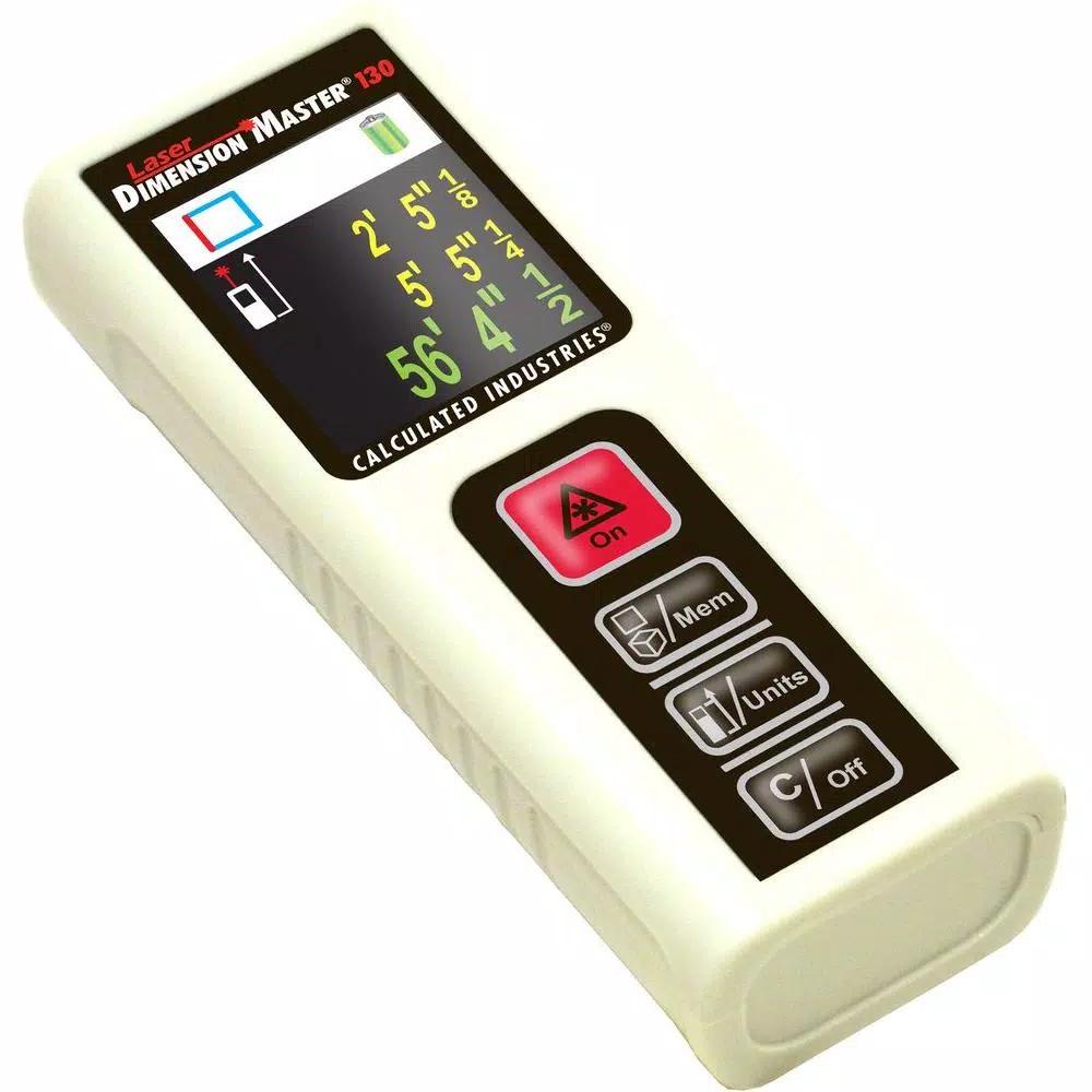 Calculated Industries Laser Dimension Master 130 ft. Digital Laser Distance Measure with Color Display