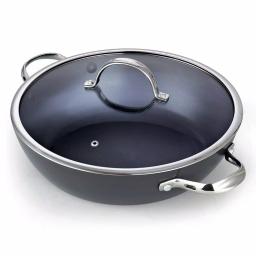 Cooks Standard 5 Qt. Hard-Anodized Aluminum Nonstick Saute Pan with Glass Lid, 12 in. thumbnail 1