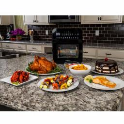 GoWISE USA Go WISE 12.7 Qt. Air Fryer Oven with Rotisserie, Dehydrator & 11 Presets, 1600W, Black thumbnail 8
