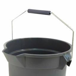 TAFCO PRODUCTS Tafco 3.5 Gal. Gray Round Utility ECO Bucket, 14 Qt. Heavy-Duty Commercial Grade, Made from 100% Recycled Water Bottles thumbnail 5