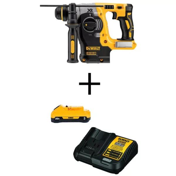 DEWALT 20V MAX XR Brushless 1 in. SDS Plus Rotary Hammer Kit with 3.0Ah Battery & Charger