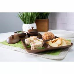 BergHOFF Acacia Natural Wood Round Serving Tray Set, 2-Piece thumbnail 3