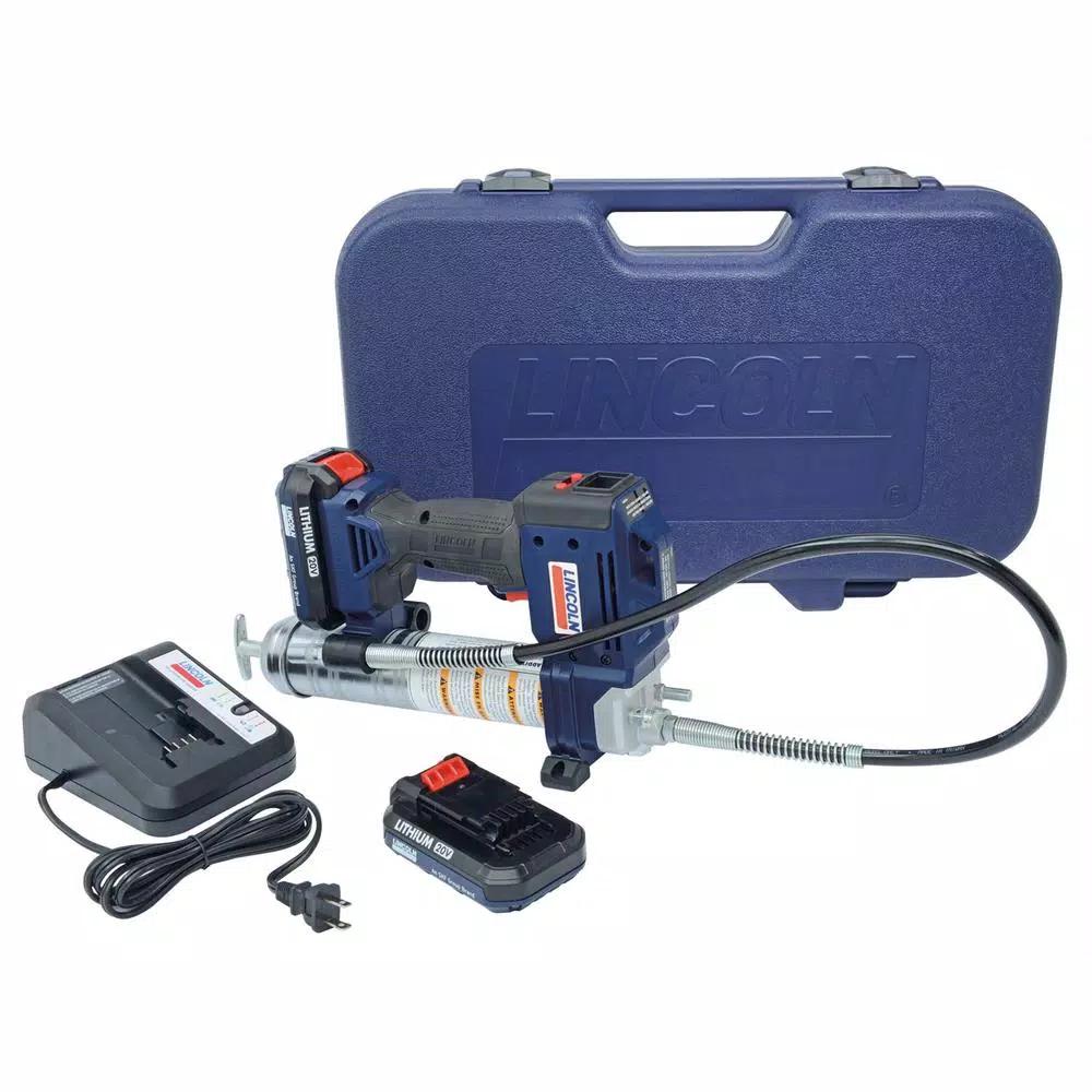 Lincoln Industrial Powerluber Electronic Grease Gun Kit with LCD Display and LED Light