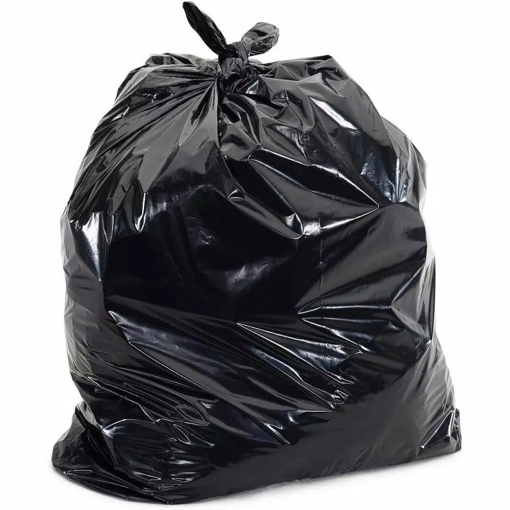 Plasticplace 25 Gal. Eco-Friendly Black Trash Bags, 1.7 Mil Thickness, 100 Count Case
