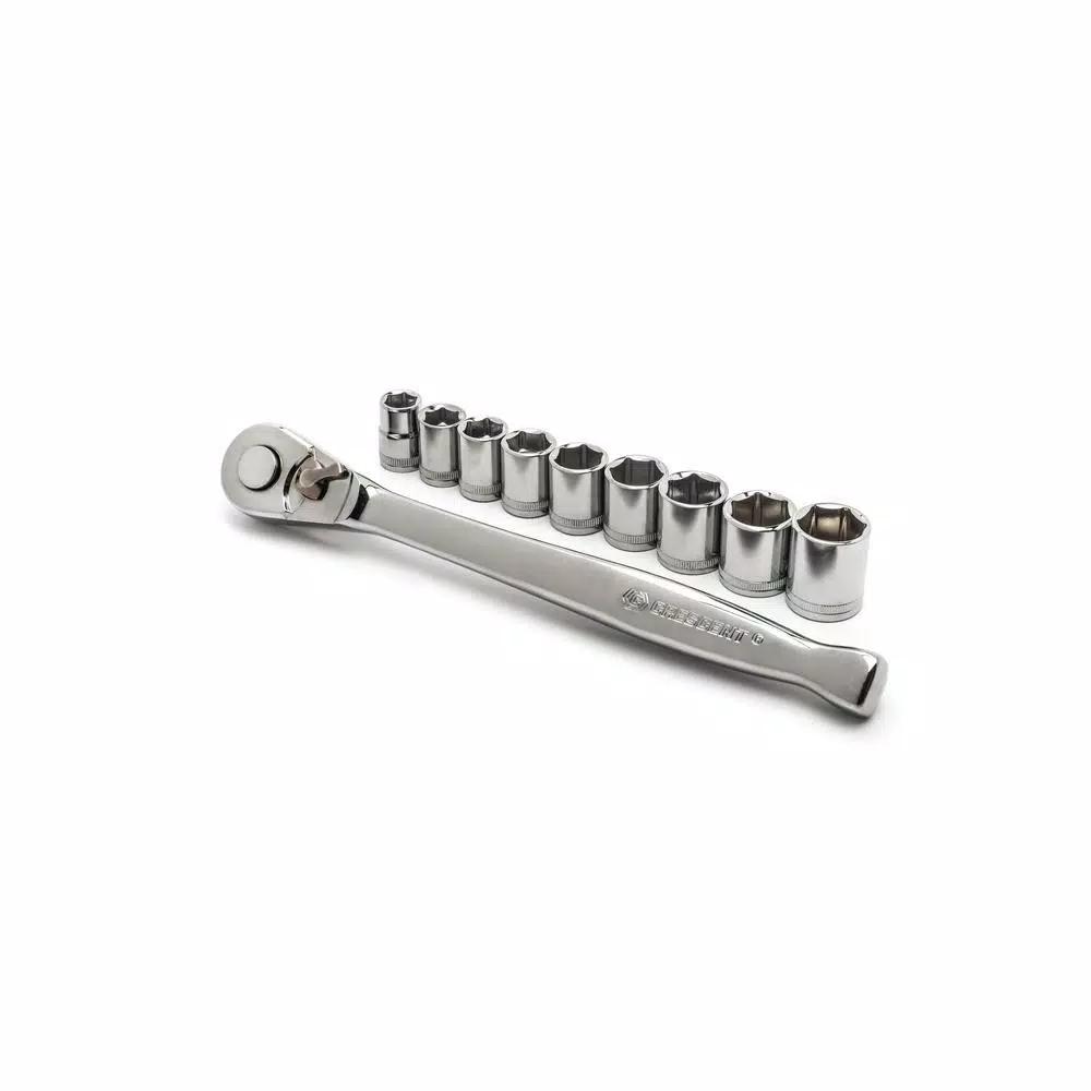 Crescent 10-Piece 3/8 in. Drive Metric Ratchet and Socket Set
