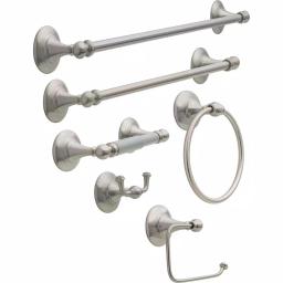 Delta Greenwich II 24 in. Single Towel Bar in SpotShield Brushed Nickel thumbnail 6