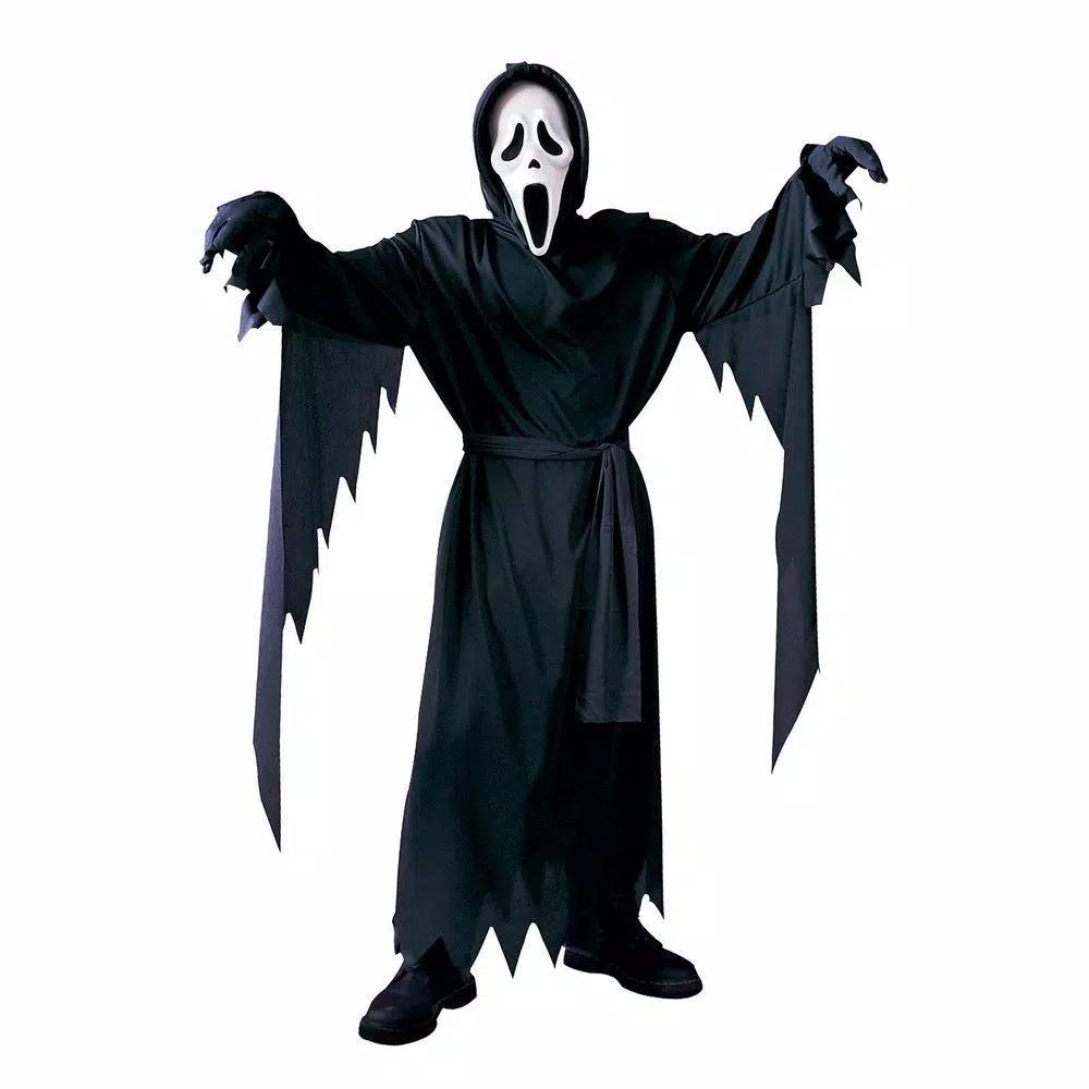 Fun World Boys Ghost Face Scream Mask Costume with Hooded Robe