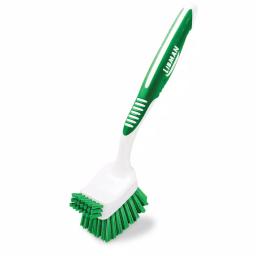 Libman Big Job Kitchen Brush with Ergonomic Rubber Grip, Non-Scratch Recycled PET Bristles thumbnail 2