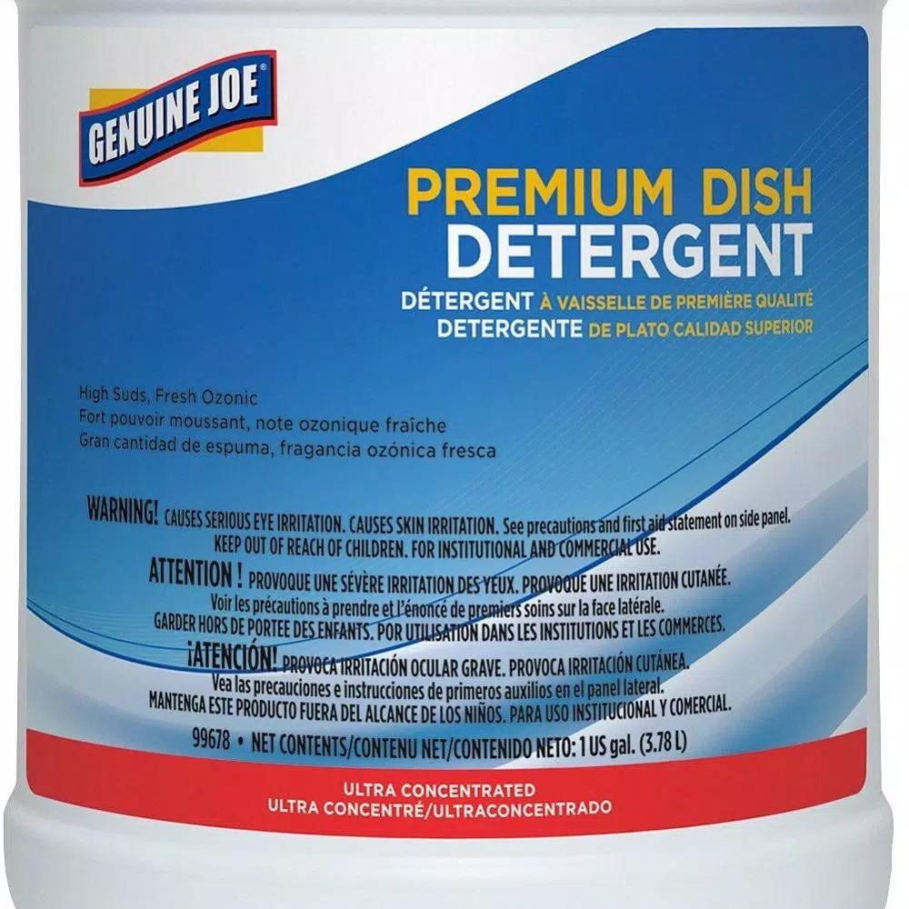 Genuine Joe Premium Concentrated Liquid Dish Detergent, 1 Gallon