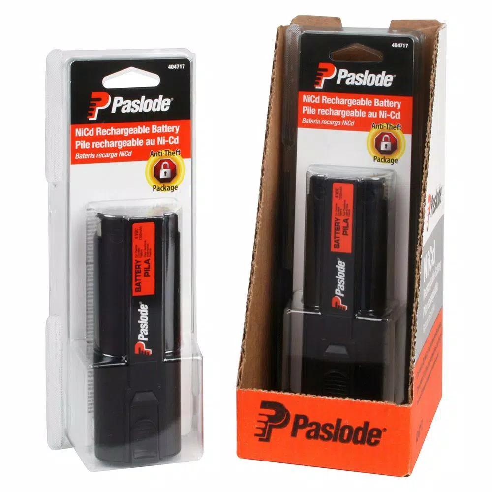 Paslode 6V Oval Ni-Cd Rechargeable Battery for Cordless Framing and Finish Nailers
