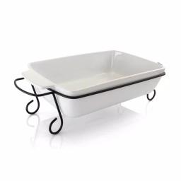Gibson Elite 15.5 in. Rectangle Stoneware Bakeware Set with Metal Rack, 2-Piece thumbnail 2