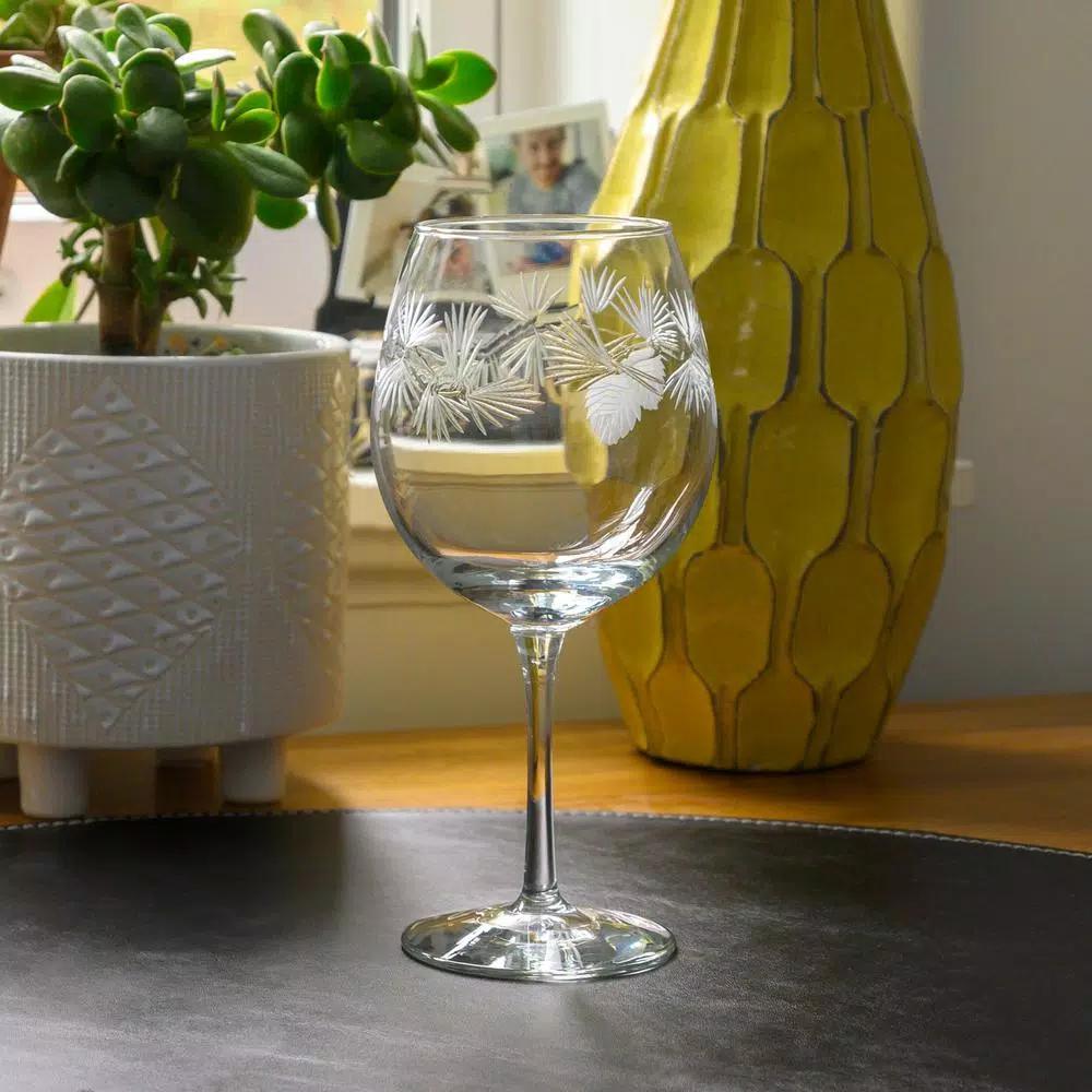 Rolf Glass Icy Pine 18 oz. Clear Balloon Wine Glasses, Set of 4