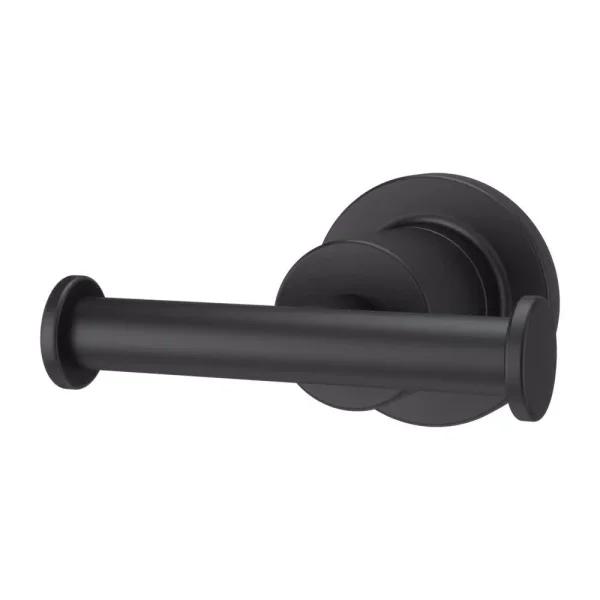Pfister Contempra Double Robe Hook, Matte Black Metal Wall Mounted Towel Hook