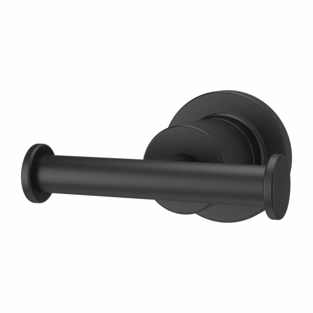 Pfister Contempra Double Robe Hook, Matte Black Metal Wall Mounted Towel Hook
