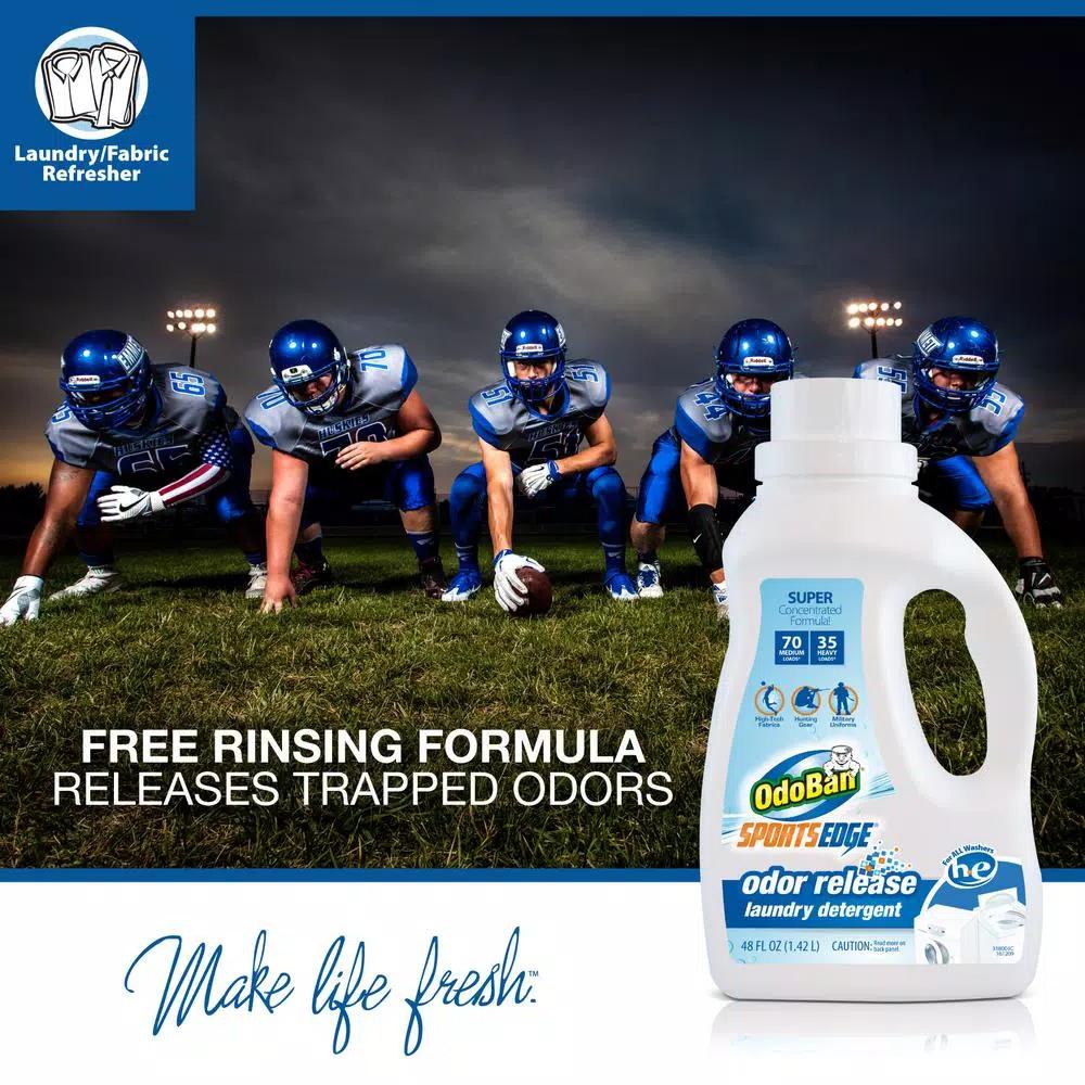 OdoBan Sports Edge Odor Release Laundry Detergent, 48 oz.