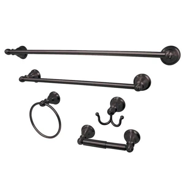 Kingston Brass Southwestern 5-Piece Bath Hardware Set, Oil Rubbed Bronze