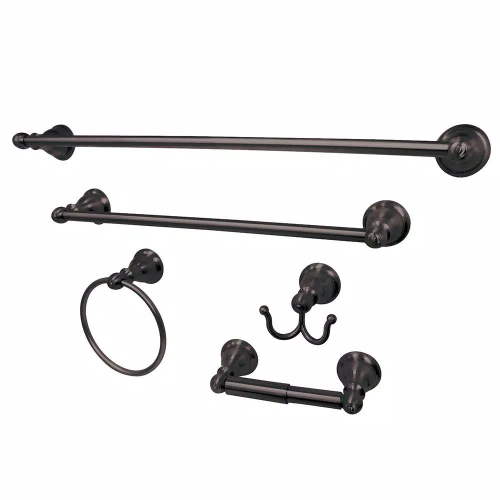 Kingston Brass Southwestern 5-Piece Bath Hardware Set, Oil Rubbed Bronze