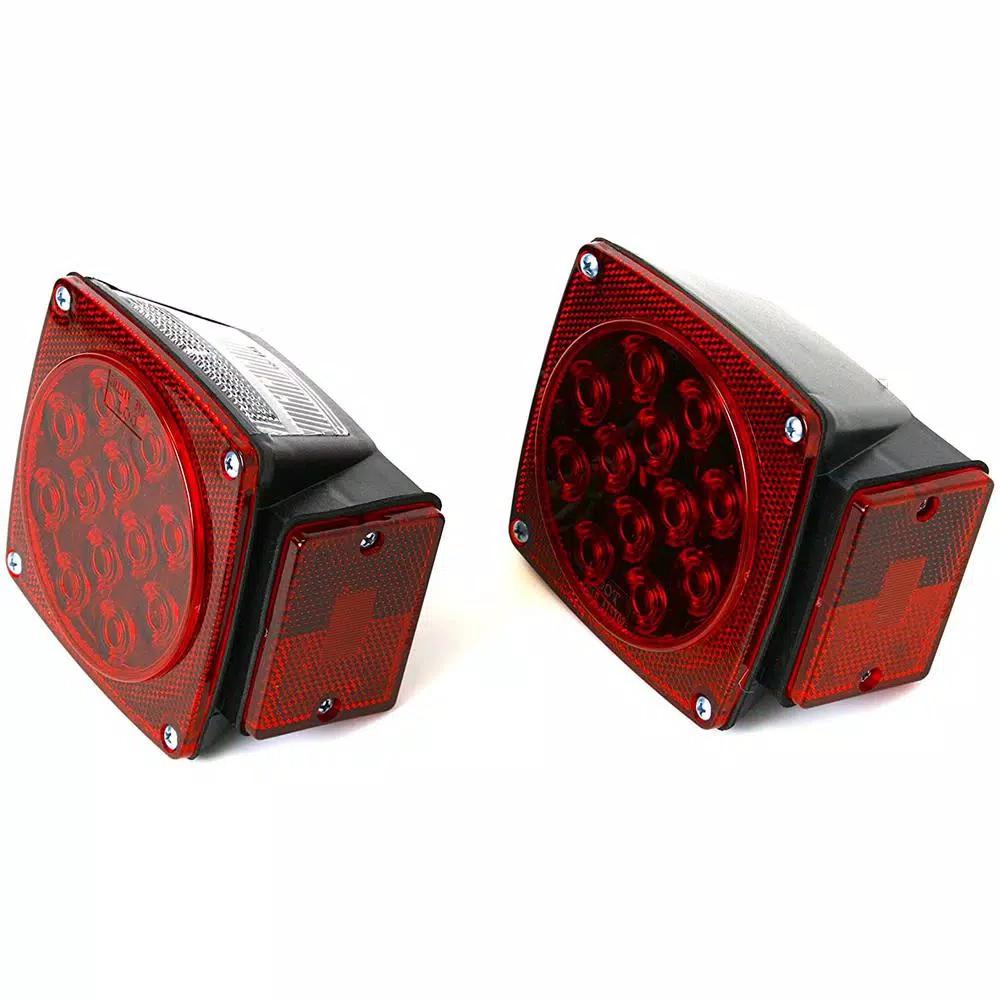 MaxxHaul 12V LED Submersible Trailer Tail Light Kit, DOT Compliant Combination Stop/Turn/Signal