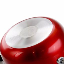 Better Chef 2 Qt. Round Aluminum Nonstick Dutch Oven with Glass Lid, Red thumbnail 2
