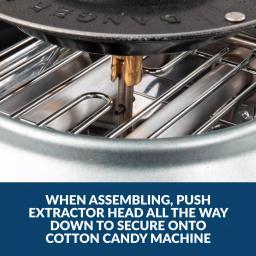 Nostalgia Retro Aqua Cotton Candy Maker - Works with Hard Candy & Sugar Free Candy thumbnail 7