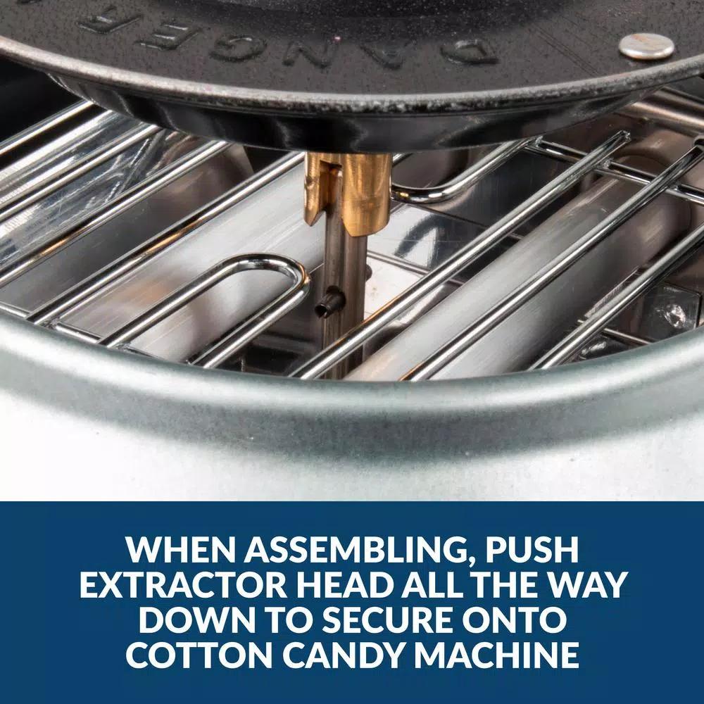 Nostalgia Retro Aqua Cotton Candy Maker - Works with Hard Candy & Sugar Free Candy