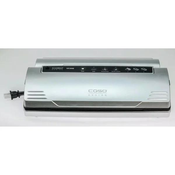 Caso VC 200 Food Vacuum Sealer with Integrated Cutter, Roll Box, and Bonus Bag & Roll Set
