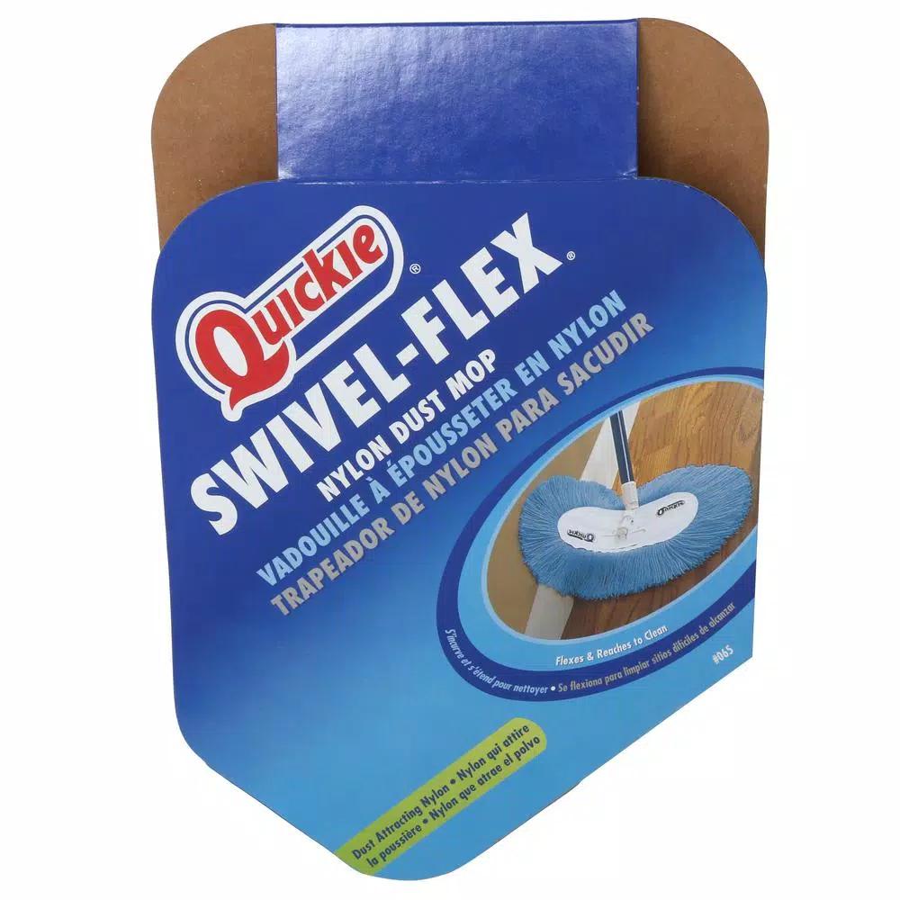Quickie Swivel-Flex Nylon Dust Mop with 360-Degree Swivel and 48 in. Steel Handle